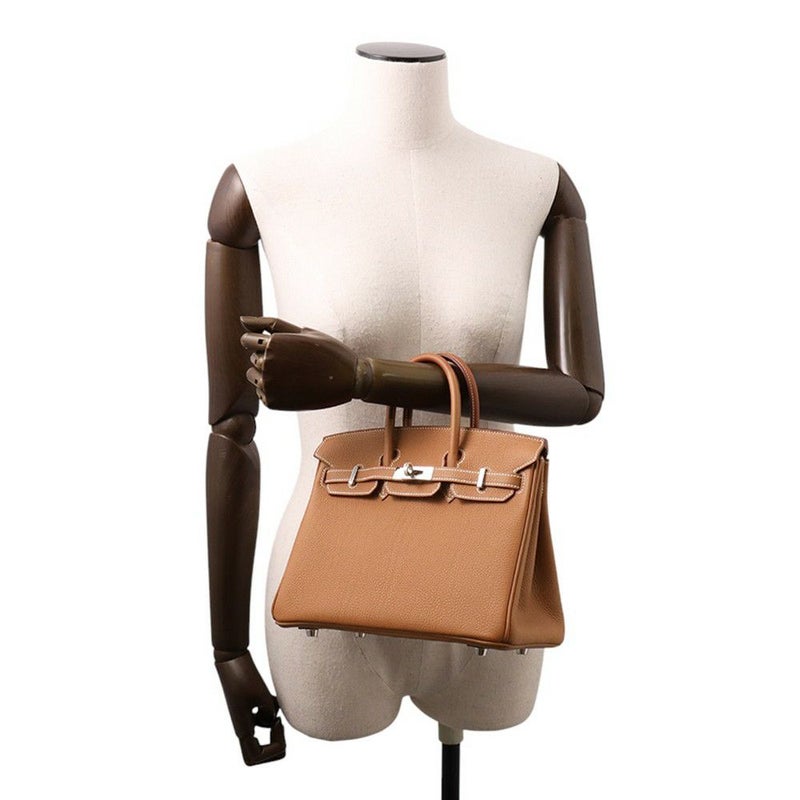 エルメス バーキン25 ゴールド/シルバー金具 トゴ K刻印 HERMES Birkin ハンドバッグ
