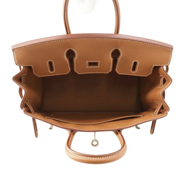 エルメス バーキン25 ゴールド/シルバー金具 トゴ K刻印 HERMES Birkin ハンドバッグ