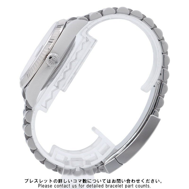 ロレックス デイトジャスト36 SS/K18WG ランダムシリアル ルーレット 126234 ROLEX 腕時計 ブライトブルー文字盤