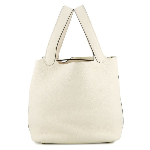 エルメス ハンドバッグ ピコタンロックMM ナタ/ゴールド金具 トリヨンクレマンス B刻印