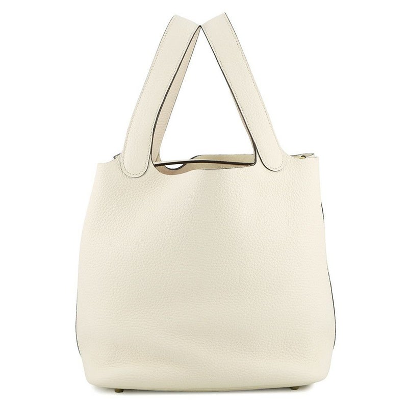 エルメス ハンドバッグ ピコタンロックMM ナタ/ゴールド金具 トリヨンクレマンス B刻印