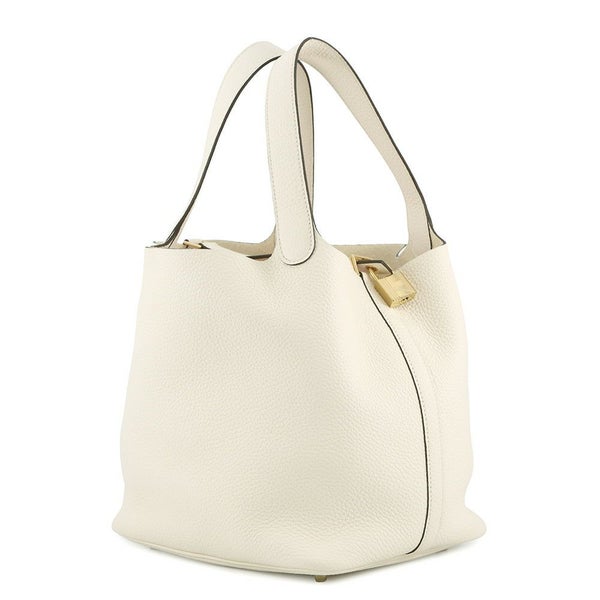 エルメス ハンドバッグ ピコタンロックMM ナタ/ゴールド金具 トリヨンクレマンス B刻印