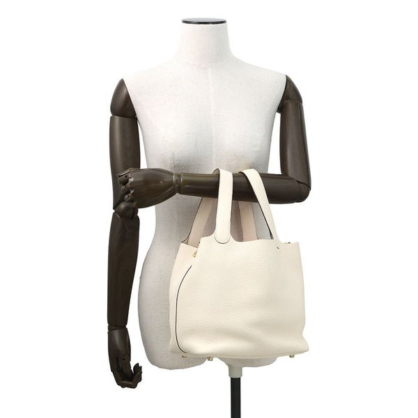 エルメス ハンドバッグ ピコタンロックMM ナタ/ゴールド金具 トリヨンクレマンス B刻印