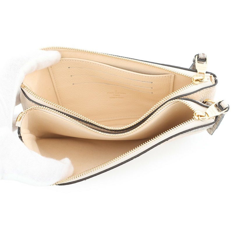 ルイヴィトン ショルダーバッグ モノグラム・アンプラント パイソン ポシェット・ドゥーブル ジップ N96322 LOUIS VUITTON