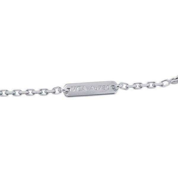 ヴァンクリ ネックレス ヴィンテージ アルハンブラ ギヨシェ ダイヤモンド 1P K18WG/K18PG VCARPNTH00 2024年ホリデー限定