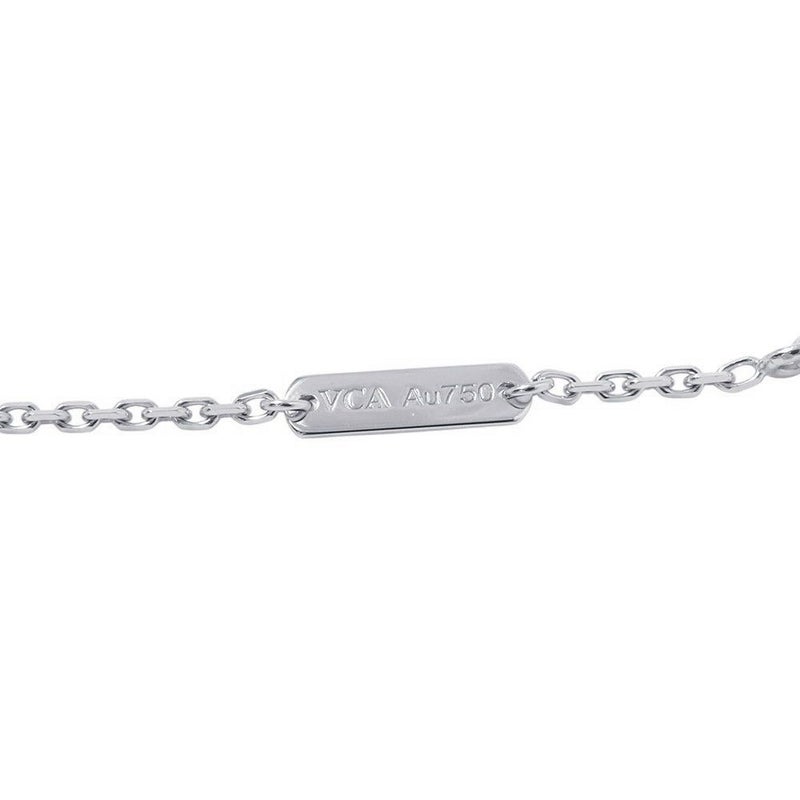 ヴァンクリ ネックレス ヴィンテージ アルハンブラ ギヨシェ ダイヤモンド 1P K18WG/K18PG VCARPNTH00 2024年ホリデー限定