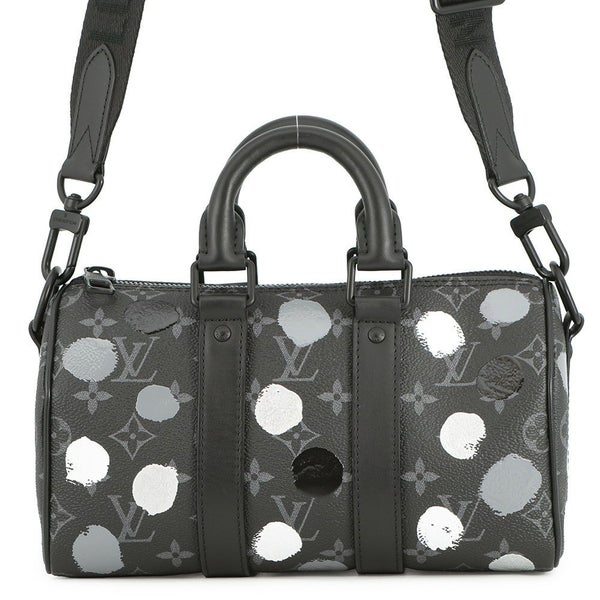 ルイヴィトン ハンドバッグ モノグラム・エクリプス LV×YK キーポル・バンドリエール25 M46406 2wayバッグ ブラック 黒