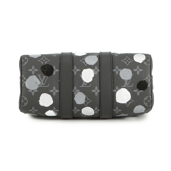 ルイヴィトン ハンドバッグ モノグラム・エクリプス LV×YK キーポル・バンドリエール25 M46406 2wayバッグ ブラック 黒