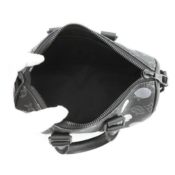 ルイヴィトン ハンドバッグ モノグラム・エクリプス LV×YK キーポル・バンドリエール25 M46406 2wayバッグ ブラック 黒