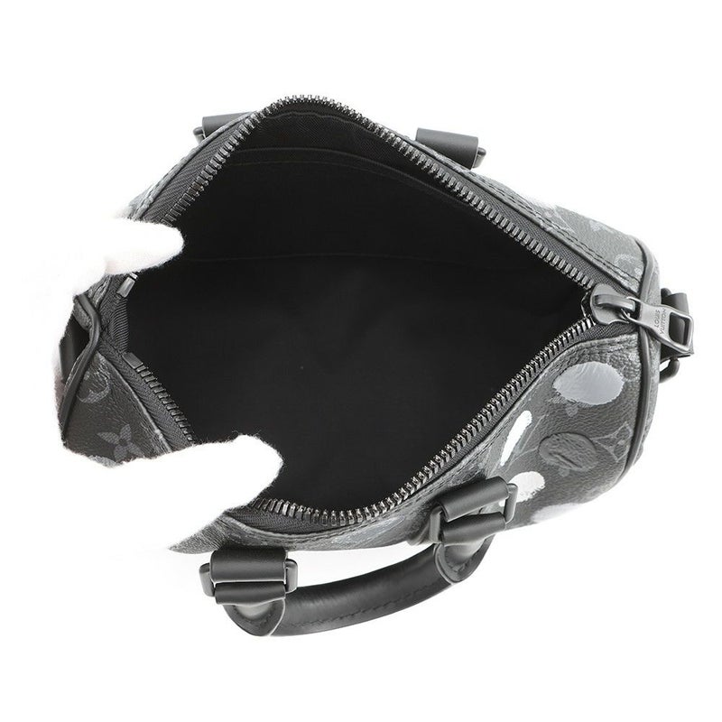 ルイヴィトン ハンドバッグ モノグラム・エクリプス LV×YK キーポル・バンドリエール25 M46406 2wayバッグ ブラック 黒