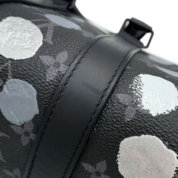 ルイヴィトン ハンドバッグ モノグラム・エクリプス LV×YK キーポル・バンドリエール25 M46406 2wayバッグ ブラック 黒