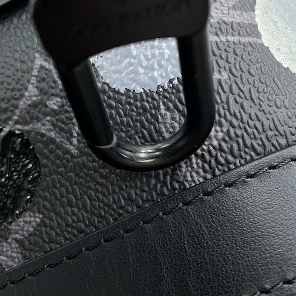 ルイヴィトン ハンドバッグ モノグラム・エクリプス LV×YK キーポル・バンドリエール25 M46406 2wayバッグ ブラック 黒