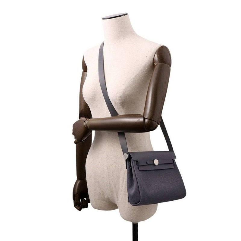 エルメス ショルダーバッグ エールバッグジップ ミニ アルドワーズ/シルバー金具 トワルミリタリー/ヴァッシュハンター K刻印