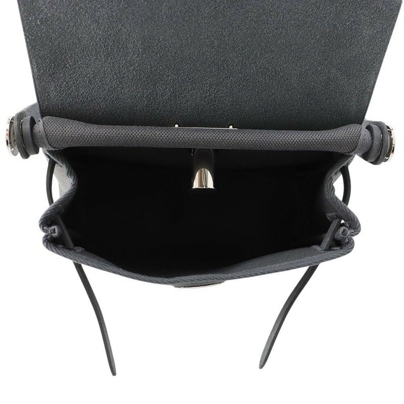 エルメス ショルダーバッグ エールバッグジップ ミニ アルドワーズ/シルバー金具 トワルミリタリー/ヴァッシュハンター K刻印