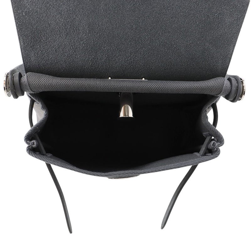 エルメス ショルダーバッグ エールバッグジップ ミニ アルドワーズ/シルバー金具 トワルミリタリー/ヴァッシュハンター K刻印