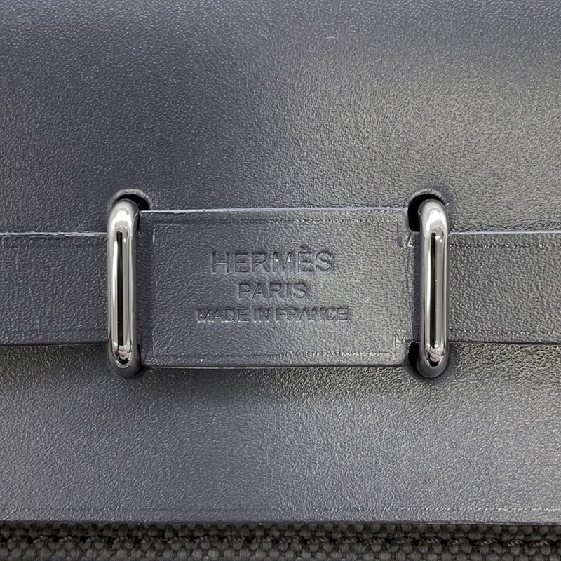 エルメス ショルダーバッグ エールバッグジップ ミニ アルドワーズ/シルバー金具 トワルミリタリー/ヴァッシュハンター K刻印