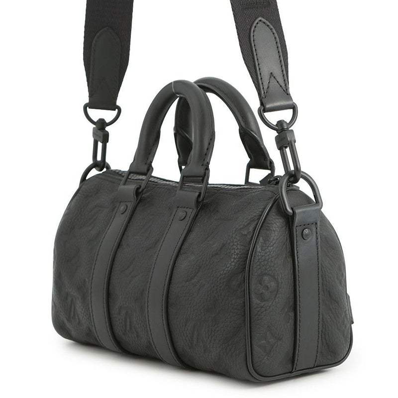 ルイヴィトン ハンドバッグ モノグラム・トリヨン キーポル・バンドリエール25 M20900 2way ブラック 黒