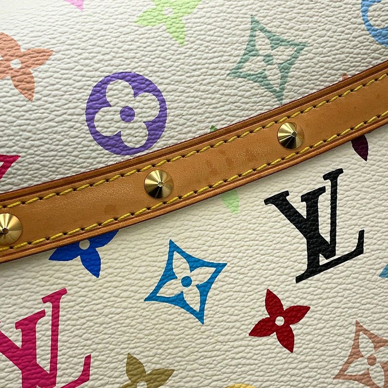 ルイヴィトン ショルダーバッグ モノグラム・マルチカラー ソローニュ M92661 LOUIS VUITTON 白 ホワイト