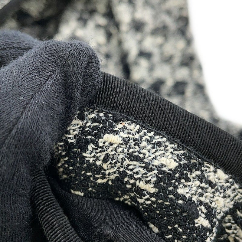 クリスチャン・ディオール ジャケット クロップド 千鳥柄 コットン レディースサイズ36 421V58A7796 アウター 黒