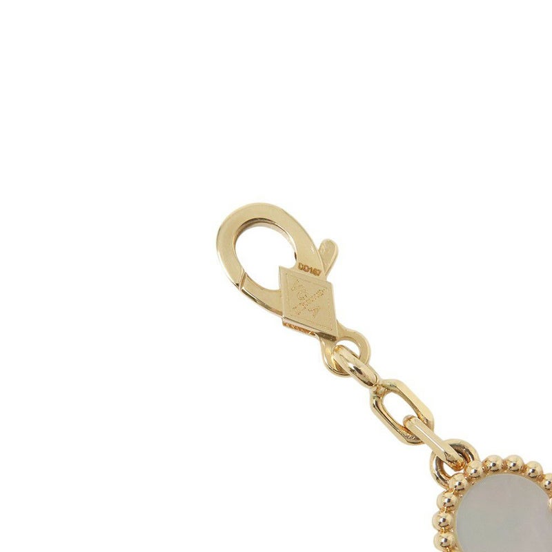 ヴァンクリーフ&アーペル ネックレス ヴィンテージ アルハンブラ ネックレス 10モチーフ マザーオブパール K18YG VCARA42800