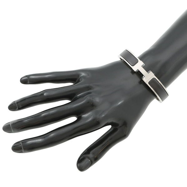 エルメス ブレスレット クリックH クリッククラックPM マットブラック/マットシルバー金具 サイズT5 HERMES メンズ 黒