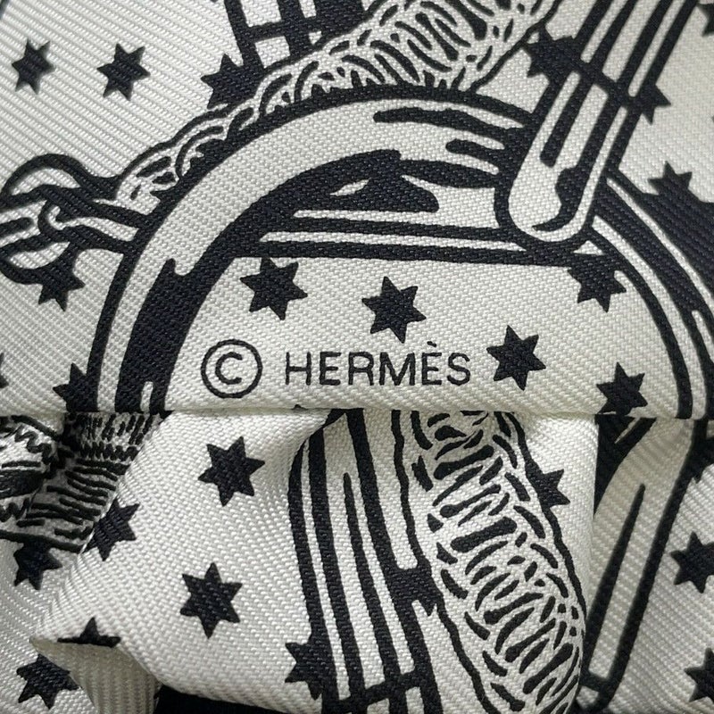 エルメス スカーフ ツイリー フリル エプロン・ドール・バンダナ シルク HERMES 2024年春夏 黒 白