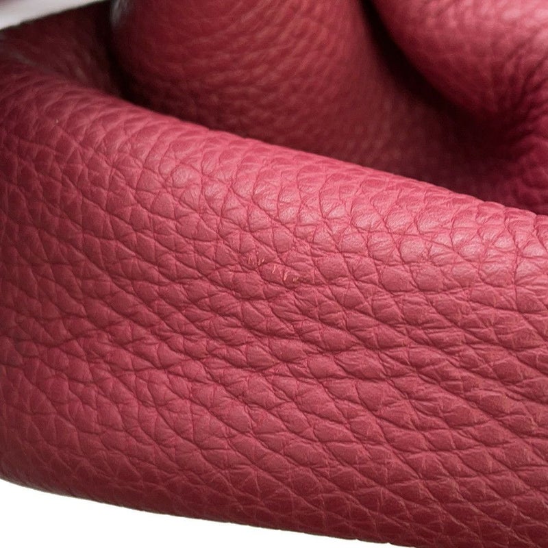 エルメス ハンドバッグ アトラス35 ルビー/シルバー金具 トリヨンクレマンス □N刻印 HERMES バッグ