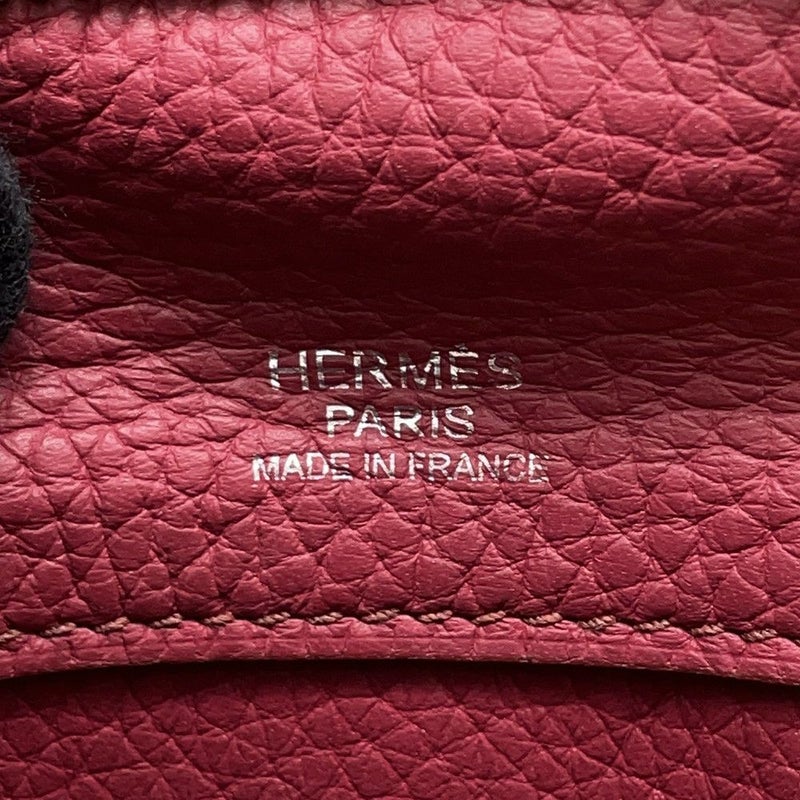 エルメス ハンドバッグ アトラス35 ルビー/シルバー金具 トリヨンクレマンス □N刻印 HERMES バッグ