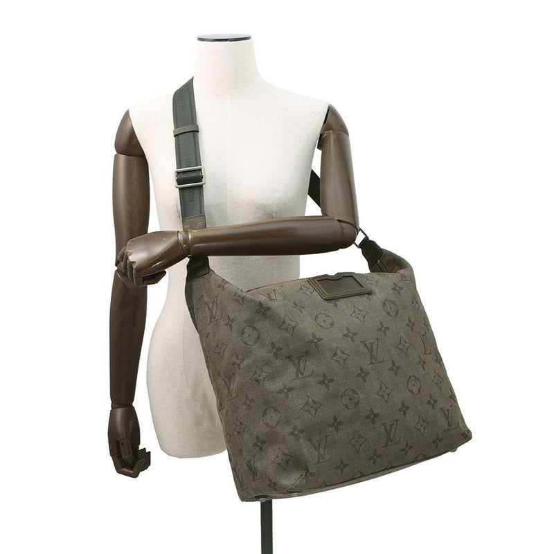 ルイヴィトン ショルダーバッグ モノグラム・アンプレッション デニム ブザスGM M40475 LOUIS VUITTON