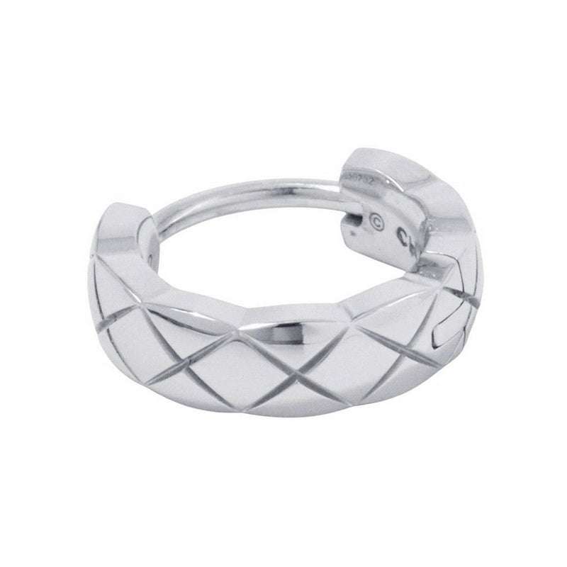 シャネル ピアス ココ クラッシュ コレクション シングル ミニフープ K18WGホワイトゴールド J12687 CHANEL ジュエリー