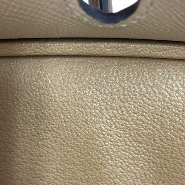 エルメス バーキン25 トリコロール トレンチ/クレ/エトゥープ/シルバー金具 エプソン K刻印 HERMES Birkin ハンドバッグ