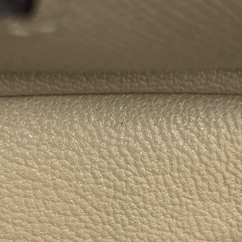 エルメス バーキン25 トリコロール トレンチ/クレ/エトゥープ/シルバー金具 エプソン K刻印 HERMES Birkin ハンドバッグ