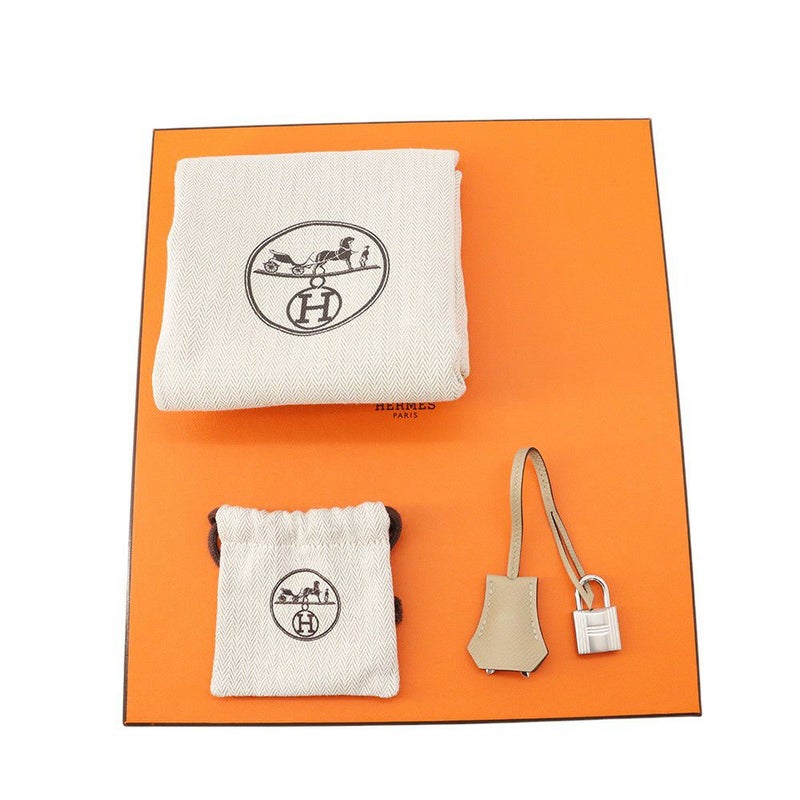 エルメス バーキン25 トリコロール トレンチ/クレ/エトゥープ/シルバー金具 エプソン K刻印 HERMES Birkin ハンドバッグ