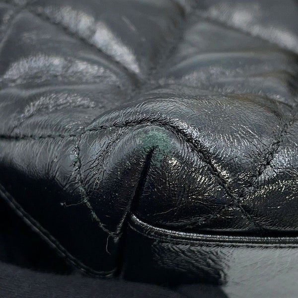 シャネル チェーンショルダーバッグ マトラッセ ココマーク ホーボーバッグ シャイニーラムスキン AS4922 CHANEL ワンショルダー 黒