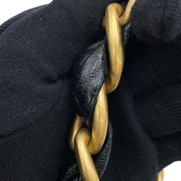 シャネル チェーンショルダーバッグ マトラッセ ココマーク ホーボーバッグ シャイニーラムスキン AS4922 CHANEL ワンショルダー 黒