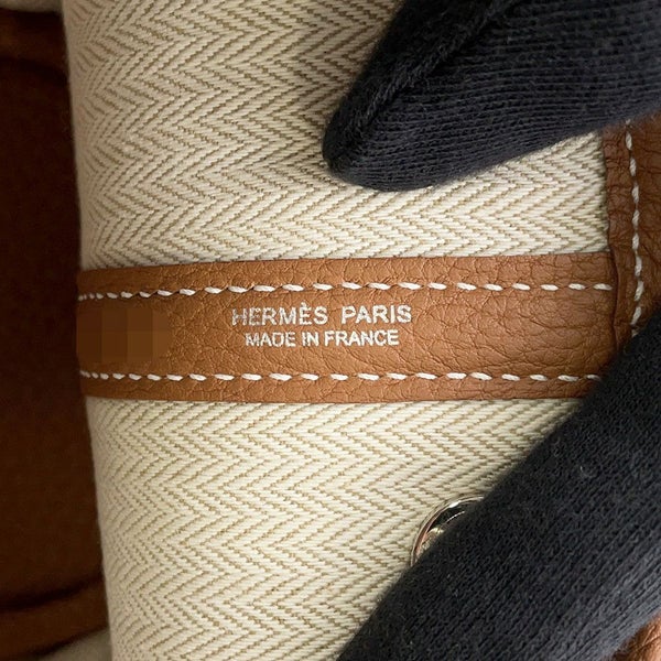 エルメス トートバッグ ネオ・ガーデン 23 ガーデンパーティ ゴールド/シルバー金具 ネゴンダ K刻印