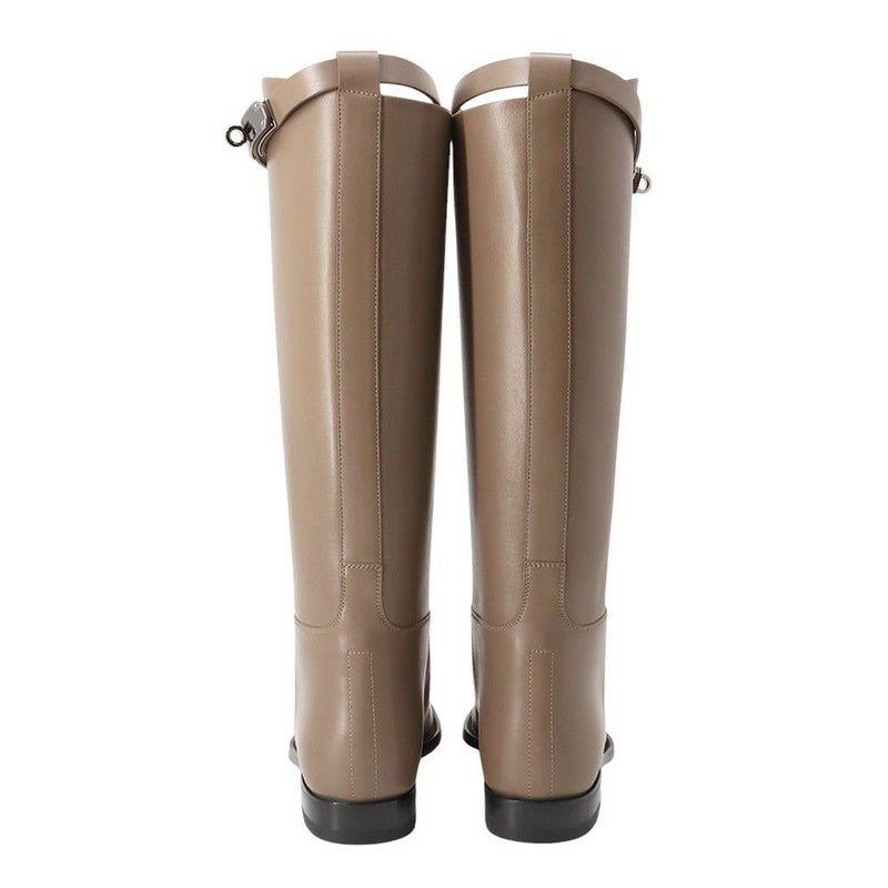 エルメス ブーツ ジャンピング レザー レディースサイズ37 1/2 HERMES ショートブーツ