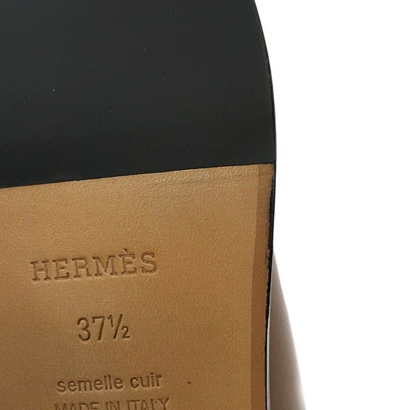 エルメス ブーツ ジャンピング レザー レディースサイズ37 1/2 HERMES ショートブーツ