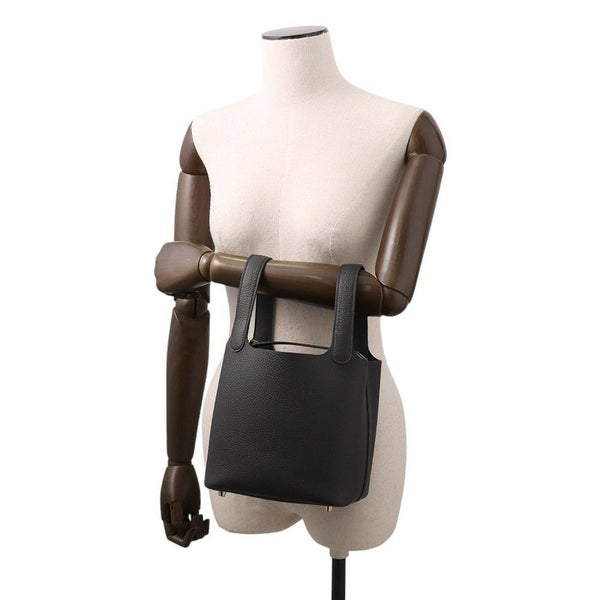 エルメス ハンドバッグ ピコタンロックPM ブラック/ゴールド金具 トリヨンクレマンス K刻印 黒