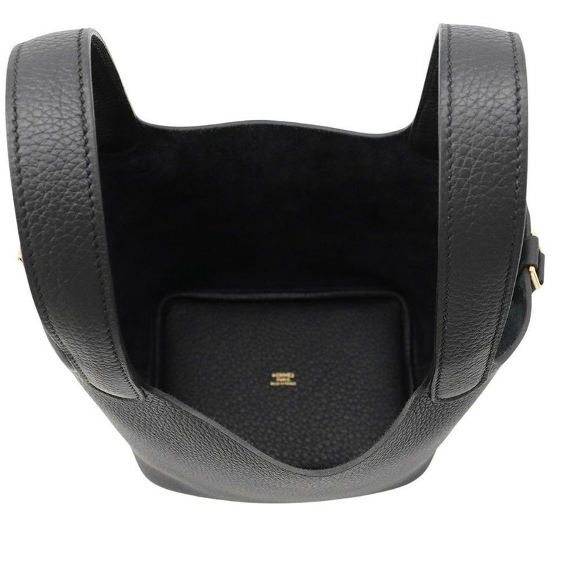 エルメス ハンドバッグ ピコタンロックPM ブラック/ゴールド金具 トリヨンクレマンス K刻印 黒