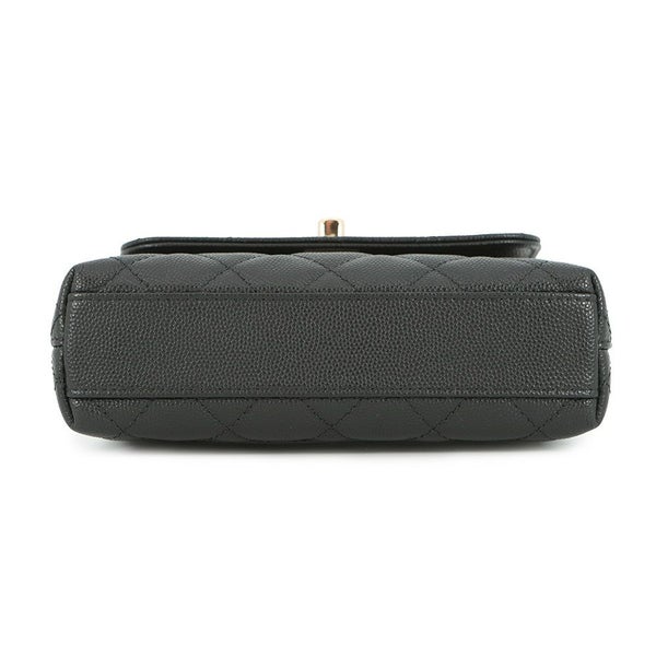 シャネル ハンドバッグ マトラッセ ココハンドル ミニミニ キャビアスキン AP4244 2wayチェーンショルダー 黒