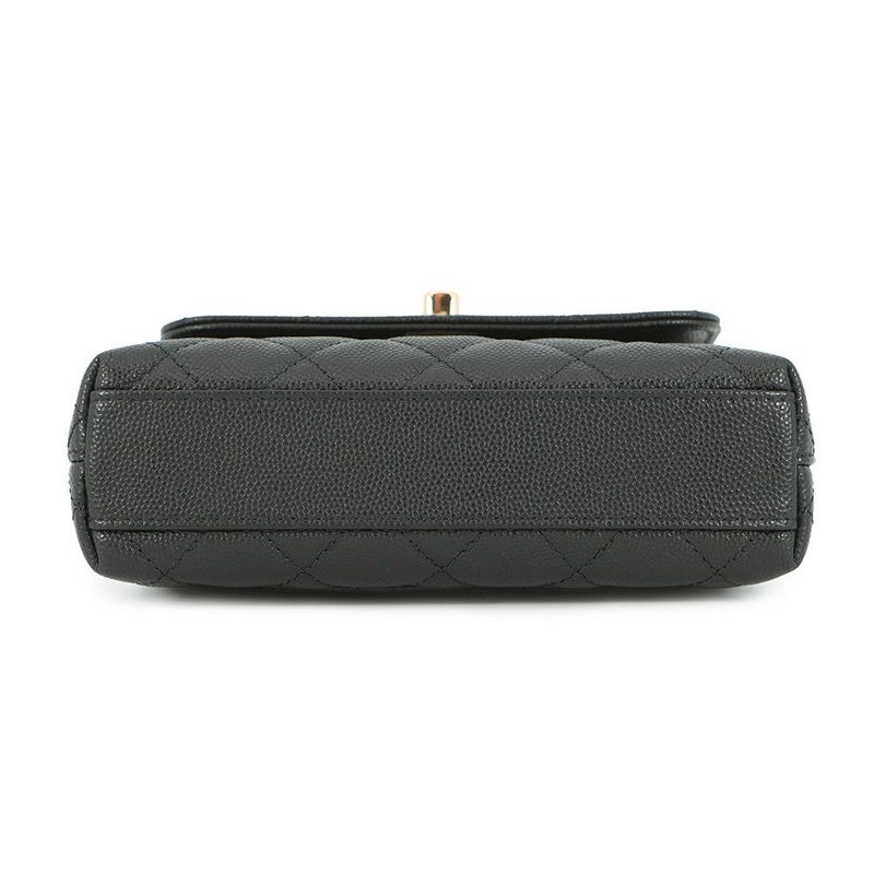 シャネル ハンドバッグ マトラッセ ココハンドル ミニミニ キャビアスキン AP4244 2wayチェーンショルダー 黒