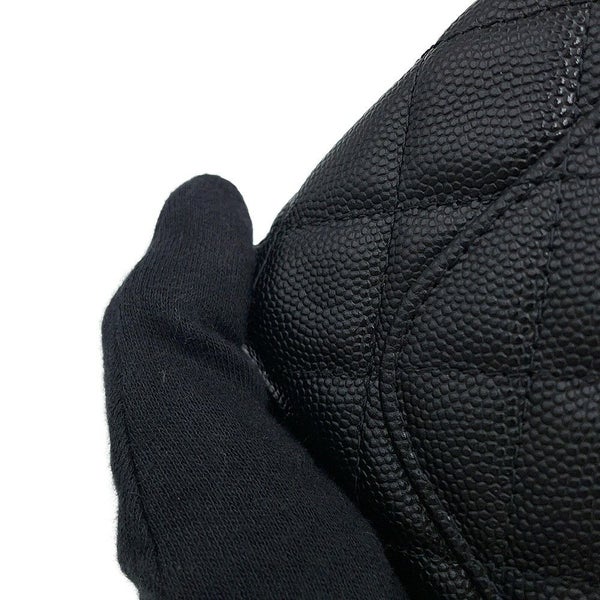 シャネル ハンドバッグ マトラッセ ココハンドル ミニミニ キャビアスキン AP4244 2wayチェーンショルダー 黒