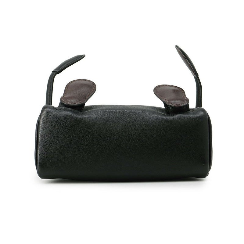 エルメス ハンドバッグ ケリードール ブラック/シルバー金具 ガリバー □D刻印 HERMES バッグ 黒