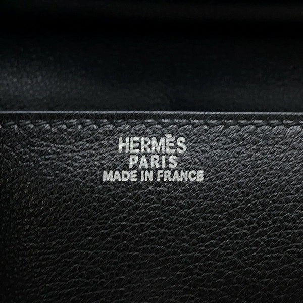 エルメス ハンドバッグ ケリードール ブラック/シルバー金具 ガリバー □D刻印 HERMES バッグ 黒