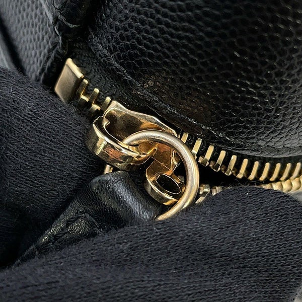 シャネル チェーンショルダーバッグ CCフィリグリー バニティバッグ キャビアスキン A93343 CHANEL 黒