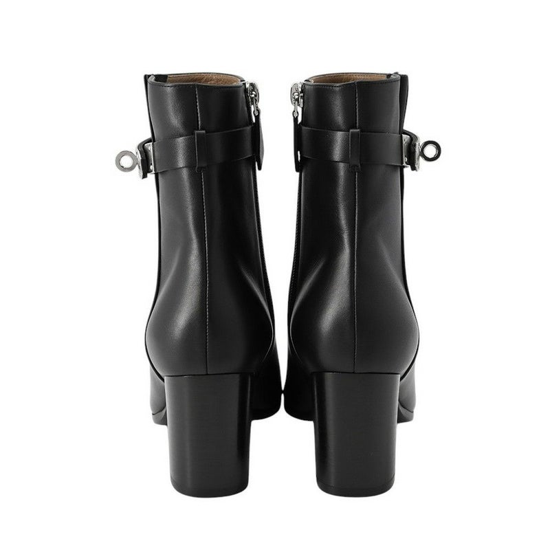 エルメス ブーツ サンジェルマン カーフレザー レディースサイズ36 HERMES 靴 黒