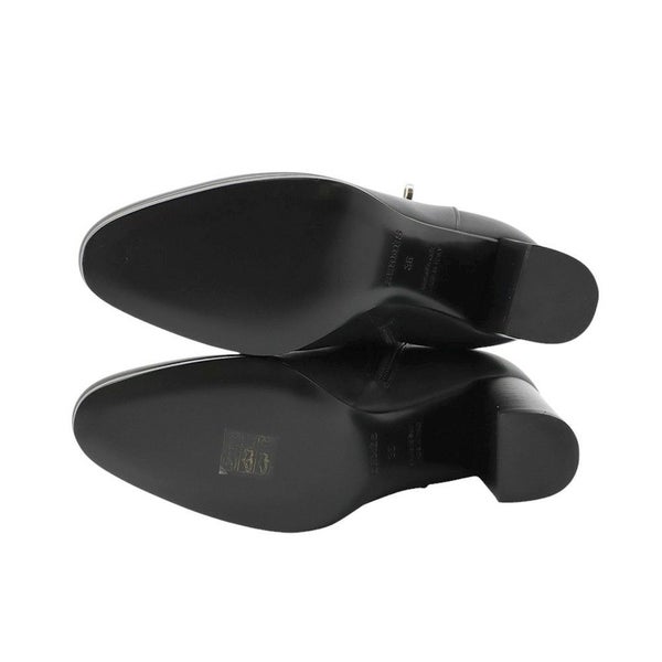 エルメス ブーツ サンジェルマン カーフレザー レディースサイズ36 HERMES 靴 黒