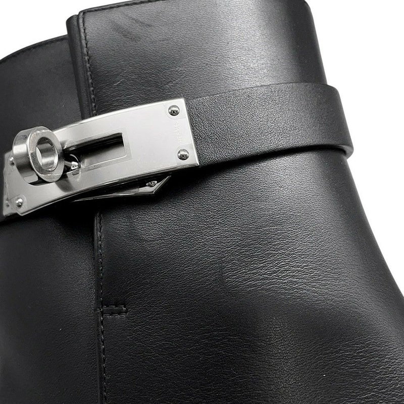 エルメス ブーツ サンジェルマン カーフレザー レディースサイズ36 HERMES 靴 黒