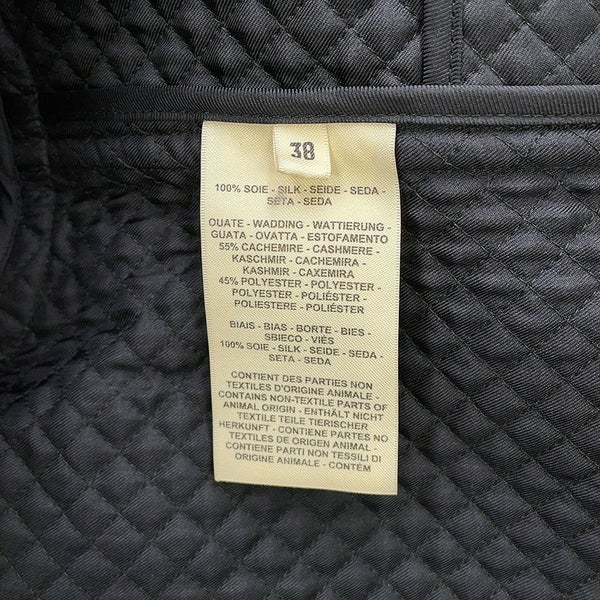 エルメス ジャケット Do Re Boucles ド・レ・ブックル キルティング ノーカラージャケット レディースサイズ38 HERMES アウター